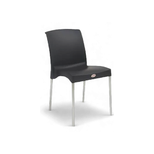 Cafe Chair with Metal Legs