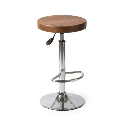 Wooden-Top Counter Stool
