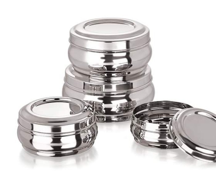 Stainless Steel Belly Shape Lunch Box Container Set
