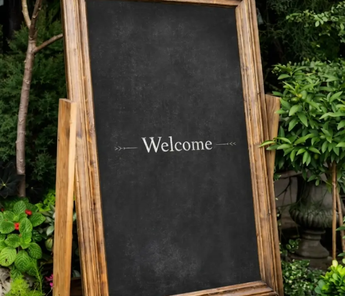 Wooden Welcome Board