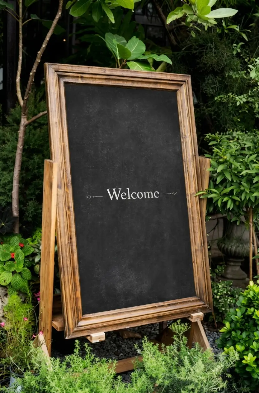Wooden Welcome Board