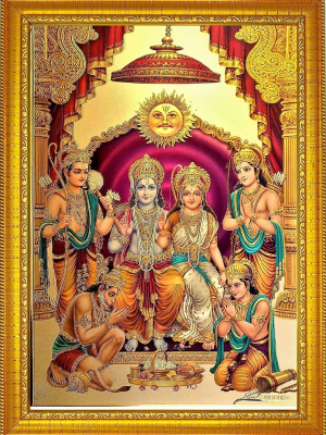 Handicraft Hindu God Wooden Photo Frame