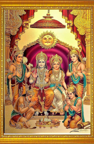 Handicraft Hindu God Wooden Photo Frame