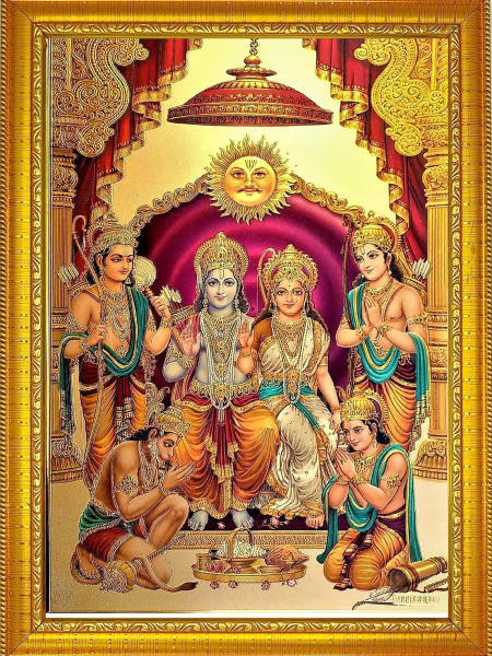 Handicraft Hindu God Wooden Photo Frame