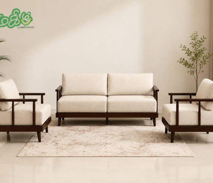 Wooden sofa set